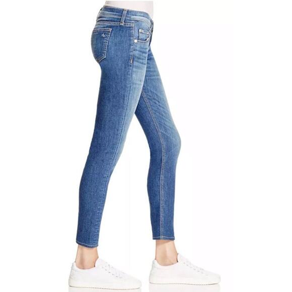 Rag & Bone Capri Ankle Jeans Rae Medium Wash Size 28 - Picture 3 of 13